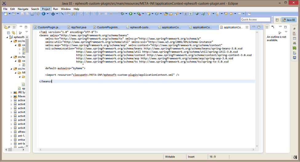 MavenApplicationContextProjectName